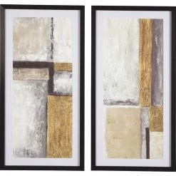 Ashley Furniture Jaxley - Light Brown - Wall Art Set (2/cn) Accessories