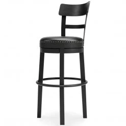 Ashley Furniture Valebeck - Black - Tall Uph Swivel Barstool(1/cn)