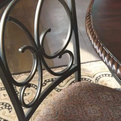 Signature Design By Ashley® Glambrey - Dark Brown - 5 Pc. - Dining Room Table, 4 Upholstered Side Chairs Dining Room Sets