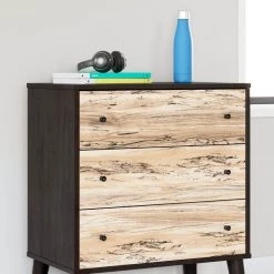 Ashley Furniture Chests Piperton - Brown / Black - Three Drawer Chest