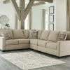 Signature Design By Ashley® Sectionals Lucina - Beige - Left Arm Facing Sofa 3 Pc Sectional