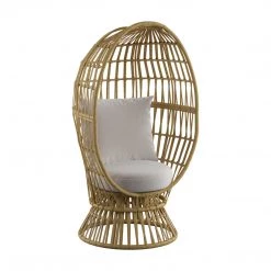 Emerald Home Chairs Austin Swivel Basket Chair