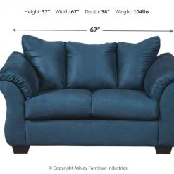 Ashley Furniture Darcy - Loveseat Contemporary - Stationary Loveseats 111 Ashley Furniture Darcy - Loveseat Contemporary - Stationary Loveseats