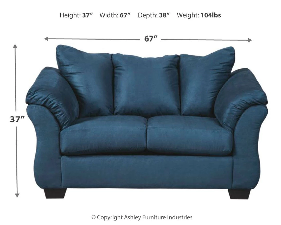 Ashley Furniture Darcy - Loveseat Contemporary - Stationary Loveseats 56 Ashley Furniture Darcy - Loveseat Contemporary - Stationary Loveseats