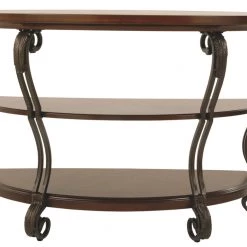 Ashley Furniture Nestor - Medium Brown - Sofa Table Tables 21 Ashley Furniture Nestor - Medium Brown - Sofa Table Tables