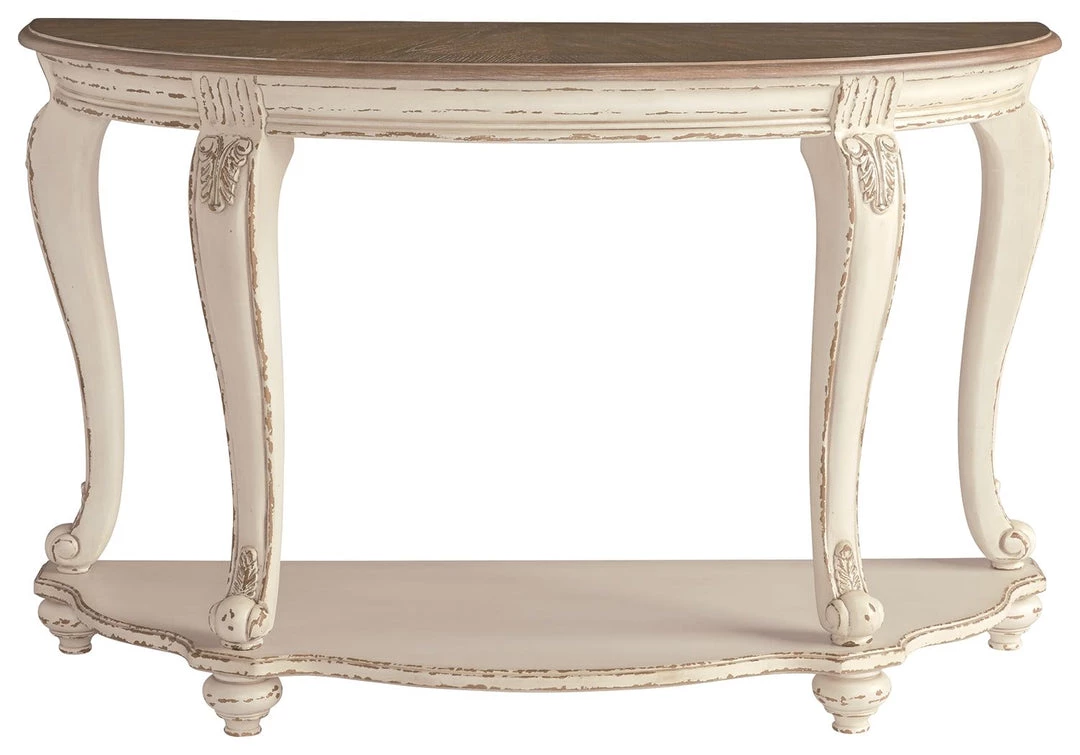 Ashley Furniture Realyn - White/brown - Sofa Table 4 Ashley Furniture Realyn - White/brown - Sofa Table
