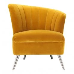 Moe's Home Collection Layan Accent Chair Right Yellow Chairs