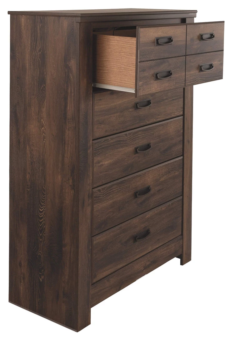 Ashley Furniture Chests Quinden - Dark Brown - Five Drawer Chest 7 Ashley Furniture Chests Quinden - Dark Brown - Five Drawer Chest