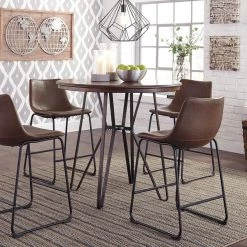 Ashley Furniture Centiar - Dark Brown - Round Drm Counter Table Tables 15 Ashley Furniture Centiar - Dark Brown - Round Drm Counter Table Tables
