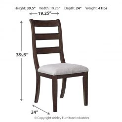 Signature Design By Ashley® Adinton - Dark Brown - 8 Pc. - Extension Table, 4 Side Chairs, 2 Upholstered Side Chairs, Server Dining Room Sets 18 Signature Design By Ashley® Adinton - Dark Brown - 8 Pc. - Extension Table, 4 Side Chairs, 2 Upholstered Side Chairs, Server Dining Room Sets