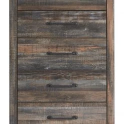 Ashley Furniture Drystan - Brown / Beige - Five Drawer Chest Chests