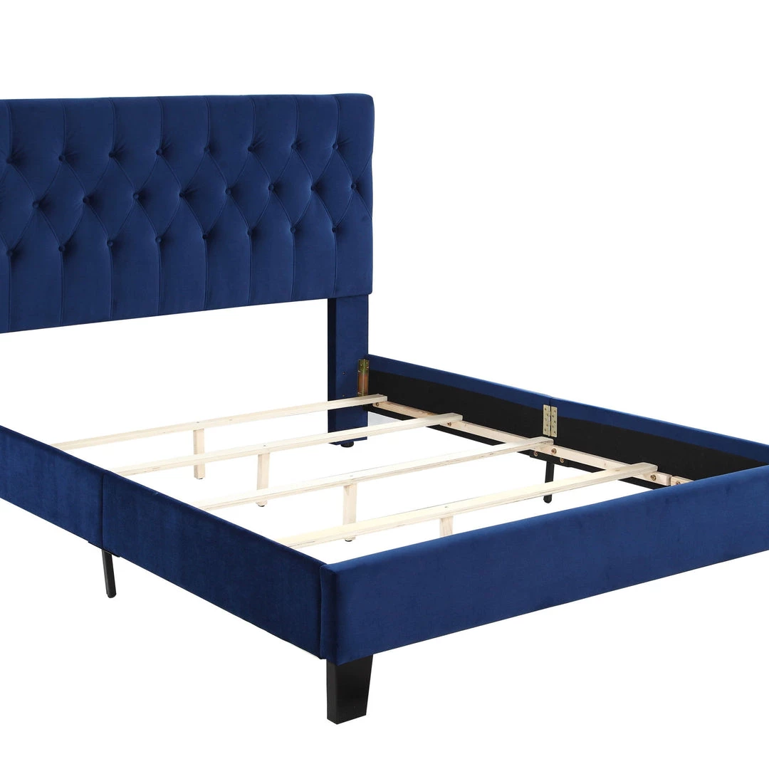 Emerald Home Upholstered King Bed Navy Beds 9 Emerald Home Upholstered King Bed Navy Beds