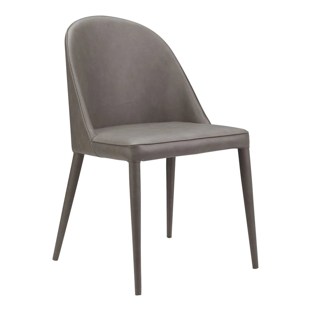 Moe's Home Collection Burton Pu Dining Chair Grey -m2 9 Moe's Home Collection Burton Pu Dining Chair Grey -m2