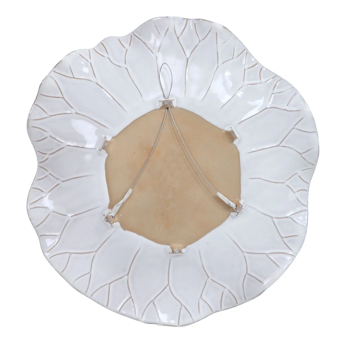 Uttermost Abella Ceramic Wall Decor, S/3, White 8 Uttermost Abella Ceramic Wall Decor, S/3, White