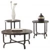 Ashley Furniture Tables Ferlin - Dark Brown - Occasional Table Set (3/cn) 2 Ashley Furniture Tables Ferlin - Dark Brown - Occasional Table Set (3/cn)
