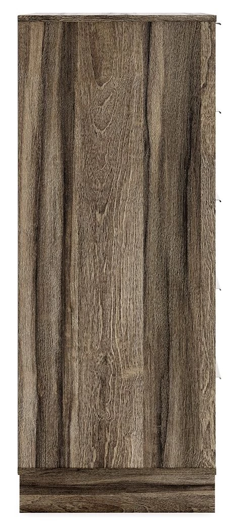 Signature Design By Ashley® Shallifer - Brown - Five Drawer Chest Chests 4 Signature Design By Ashley® Shallifer - Brown - Five Drawer Chest Chests