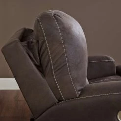 Ashley Furniture Reclining Furniture Kitching - Java - 2 Seat Pwr Rec Sofa Adj Hdrest