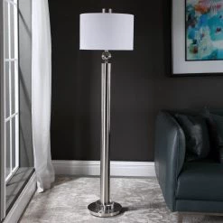 Accessories Uttermost Silverton Brushed Nickel Floor Lamp 9 Accessories Uttermost Silverton Brushed Nickel Floor Lamp