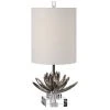 Accessories Uttermost Silver Lotus Accent Lamp 2 Accessories Uttermost Silver Lotus Accent Lamp