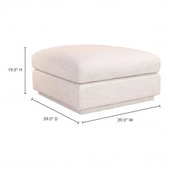 Moe's Home Collection Justin Ottoman Taupe 9 Moe's Home Collection Justin Ottoman Taupe