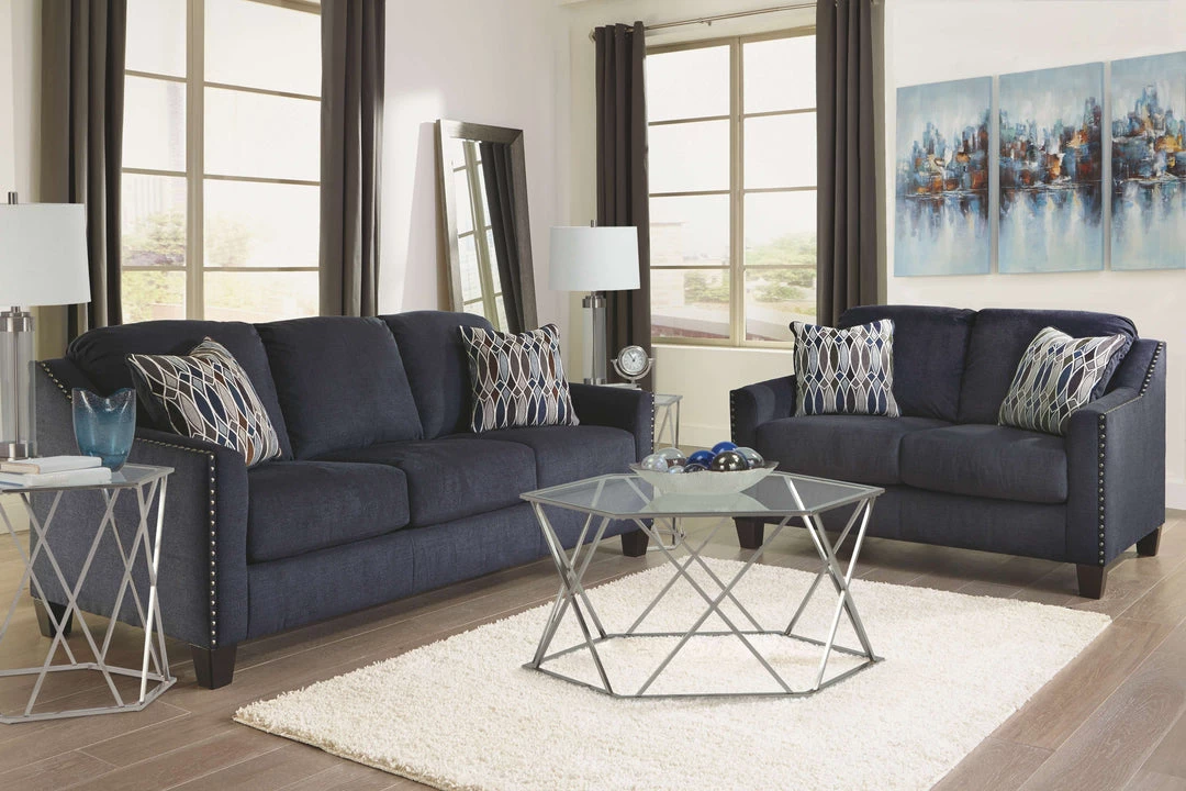 Ashley Furniture Loveseats Creeal - Blue - Loveseat 5 Ashley Furniture Loveseats Creeal - Blue - Loveseat