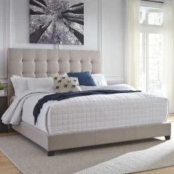 Ashley Furniture Dolante - Button Tufted - Upholstered Bed Beds