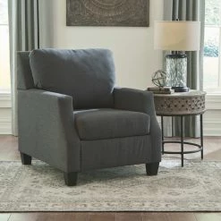 Signature Design By Ashley® Living Room Sets Bayonne - Charcoal - 4 Pc. - Sofa, Loveseat, Chair, Ottoman