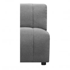Moe's Home Collection Lyric Slipper Chair Grey Chairs