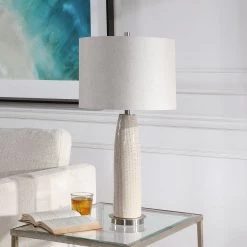 Accessories Uttermost Delgado Light Gray Table Lamp