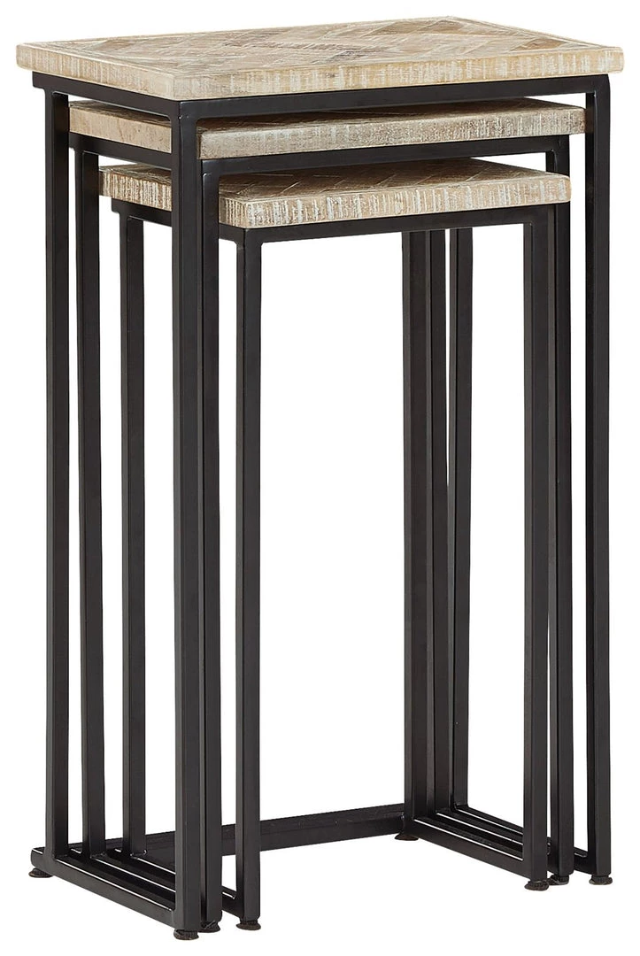 Ashley Furniture Tables Cainthorne - Distressed White/black - Accent Table (3/cn) 13 Ashley Furniture Tables Cainthorne - Distressed White/black - Accent Table (3/cn)