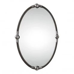 Accessories Uttermost Carrick Black Oval Mirror
