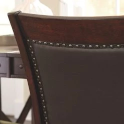 Ashley Furniture Collenburg - Dark Brown - Upholstered Barstool (2/cn)