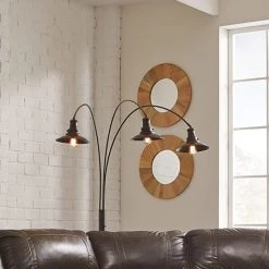 Ashley Furniture Sheriel - Black - Metal Arc Lamp (1/cn) Accessories