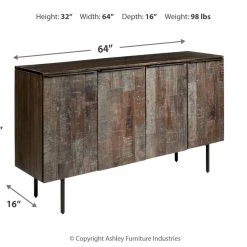 Ashley Furniture Graydon - Gray/whitewash - Accent Cabinet