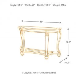 Ashley Furniture Tables Norcastle - Dark Brown - Sofa Table