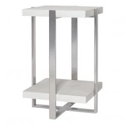 Uttermost Arnaut White Accent Table Tables