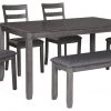 Ashley Furniture Bridson - Gray - Rect Drm Table Set (6/cn) 1 Ashley Furniture Bridson - Gray - Rect Drm Table Set (6/cn)