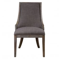 Uttermost Aidrian Charcoal Gray Accent Chair Chairs