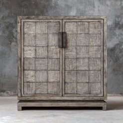 Uttermost Hamadi Distressed Gray 2 Door Cabinet Cabinets