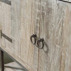 Ashley Furniture Laddford - Whitewash - Accent Cabinet - 2-shelves