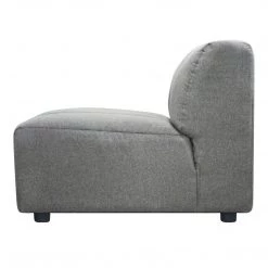 Moe's Home Collection Lyric Slipper Chair Grey Chairs