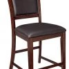 Ashley Furniture Collenburg - Dark Brown - Upholstered Barstool (2/cn)