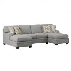 Emerald Home Analiese U-shaped Sectional Linen Gray Sectional Pieces 15 Emerald Home Analiese U-shaped Sectional Linen Gray Sectional Pieces