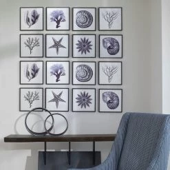 Uttermost Sea Living Framed Prints, S/8 13 Uttermost Sea Living Framed Prints, S/8