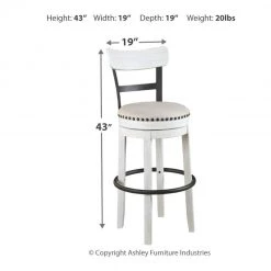 Ashley Furniture Stools Valebeck - Ultimate Best In Class UPH Swivel Barstool (1/CN) 41 Ashley Furniture Stools Valebeck - Ultimate Best In Class UPH Swivel Barstool (1/CN)