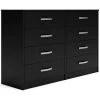 Ashley Furniture Finch - Black - Eight Drawer Dresser Dressers 2 Ashley Furniture Finch - Black - Eight Drawer Dresser Dressers