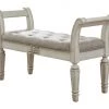 Ashley Furniture Realyn - Antique White - Accent Bench Benches