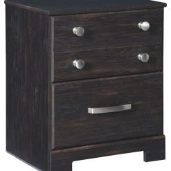 Ashley Furniture Nightstands Reylow - Dark Brown - Two Drawer Night Stand