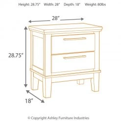Ashley Furniture Nightstands Ralene - Medium Brown - Two Drawer Night Stand 10 Ashley Furniture Nightstands Ralene - Medium Brown - Two Drawer Night Stand
