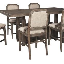 Ashley Furniture Tables Wyndahl - Rustic Brown - Rect Counter Table W/storage 22 Ashley Furniture Tables Wyndahl - Rustic Brown - Rect Counter Table W/storage